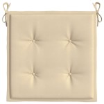 vidaXL Perne scaune grădină 4 buc. bej 40x40x4 cm țesătură Oxford vidaXL Perne scaune grădină 4 buc. bej 40x40x4 cm țesătură Oxford