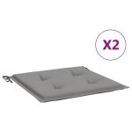 vidaXL Perne scaune de grădină 2 buc. gri 50x50x3 cm țesătură Oxford vidaXL Perne scaune de grădină 2 buc. gri 50x50x3 cm țesătură Oxford