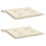 vidaXL Perne scaune de grădină 2 buc. crem 50x50x3 cm țesătură Oxford vidaXL Perne scaune de grădină 2 buc. crem 50x50x3 cm țesătură Oxford