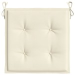 vidaXL Perne scaune de grădină 2 buc. crem 50x50x3 cm țesătură Oxford vidaXL Perne scaune de grădină 2 buc. crem 50x50x3 cm țesătură Oxford