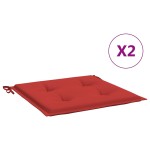 vidaXL Perne scaune de grădină 2 buc. roșu 50x50x4 cm țesătură Oxford vidaXL Perne scaune de grădină 2 buc. roșu 50x50x4 cm țesătură Oxford