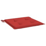 vidaXL Perne scaune de grădină 2 buc. roșu 50x50x4 cm țesătură Oxford vidaXL Perne scaune de grădină 2 buc. roșu 50x50x4 cm țesătură Oxford