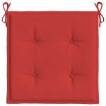 vidaXL Perne scaune de grădină 2 buc. roșu 50x50x4 cm țesătură Oxford vidaXL Perne scaune de grădină 2 buc. roșu 50x50x4 cm țesătură Oxford