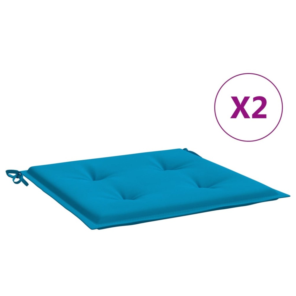 vidaXL Perne scaune grădină 2 buc. albastru 50x50x3 cm țesătură Oxford