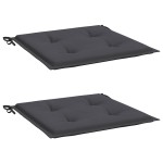 vidaXL Perne scaune grădină 2 buc. antracit 50x50x4 cm țesătură Oxford vidaXL Perne scaune grădină 2 buc. antracit 50x50x4 cm țesătură Oxford