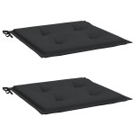 vidaXL Perne scaune grădină 2 buc. negru 50x50x4 cm țesătură Oxford vidaXL Perne scaune grădină 2 buc. negru 50x50x4 cm țesătură Oxford
