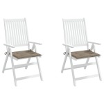 vidaXL Perne scaune grădină 2 buc. gri taupe 50x50x4cm țesătură Oxford vidaXL Perne scaune grădină 2 buc. gri taupe 50x50x4cm țesătură Oxford