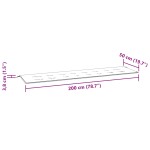 vidaXL Pernă de bancă de grădină, crem, 200x50x4 cm, textil oxford vidaXL Pernă de bancă de grădină, crem, 200x50x4 cm, textil oxford