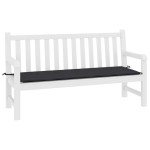 vidaXL Pernă de bancă de grădină, negru, 200x50x4 cm, textil oxford vidaXL Pernă de bancă de grădină, negru, 200x50x4 cm, textil oxford
