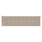 vidaXL Pernă de bancă de grădină, gri taupe, 200x50x4 cm textil oxford vidaXL Pernă de bancă de grădină, gri taupe, 200x50x4 cm textil oxford