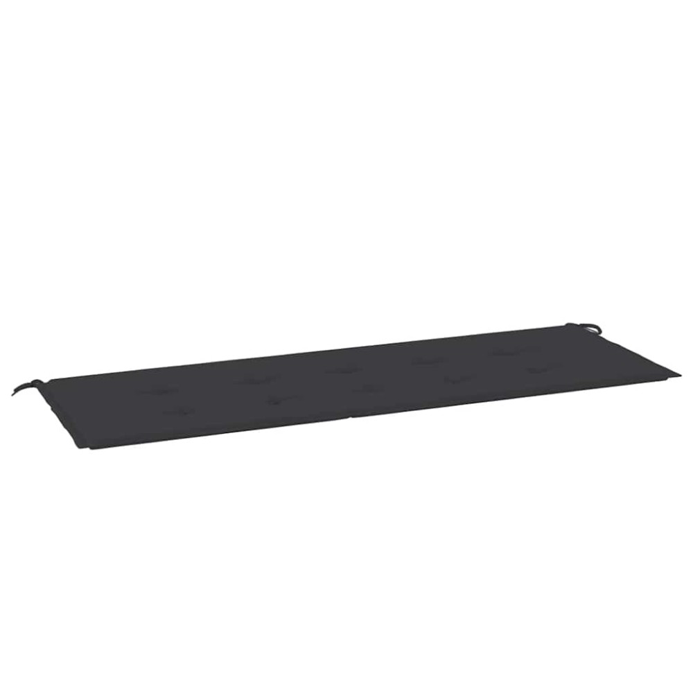 vidaXL Pernă de bancă de grădină, negru, 150x50x4 cm, textil oxford