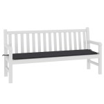 vidaXL Pernă de bancă de grădină, negru, 180x50x4 cm, textil oxford vidaXL Pernă de bancă de grădină, negru, 180x50x4 cm, textil oxford