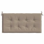 vidaXL Pernă de bancă de grădină, gri taupe, 100x50x4 cm textil oxford vidaXL Pernă de bancă de grădină, gri taupe, 100x50x4 cm textil oxford