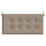vidaXL Pernă de bancă de grădină gri taupe, 120x50x4 cm, textil oxford vidaXL Pernă de bancă de grădină gri taupe, 120x50x4 cm, textil oxford