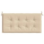 vidaXL Pernă de bancă de grădină, bej, 120x50x4 cm, textil oxford vidaXL Pernă de bancă de grădină, bej, 120x50x4 cm, textil oxford