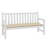 vidaXL Pernă de bancă de grădină, bej, 150x50x4 cm, textil oxford vidaXL Pernă de bancă de grădină, bej, 150x50x4 cm, textil oxford