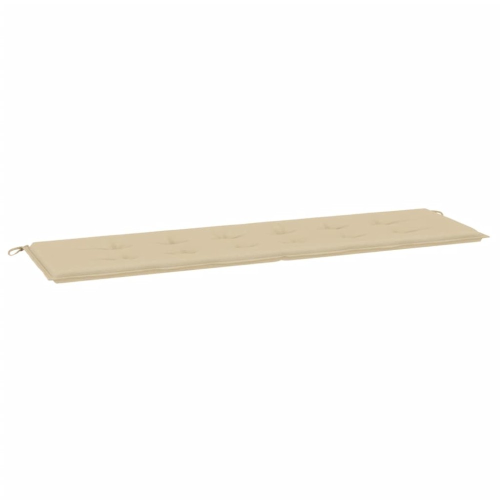 vidaXL Pernă de bancă de grădină, bej, 180x50x3 cm, textil oxford