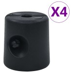 vidaXL Greutăți pentru pavilion, 4 buc., negru, PE vidaXL Greutăți pentru pavilion, 4 buc., negru, PE