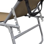 vidaXL Șezlong pliabil cu copertină, gri taupe, aluminiu vidaXL Șezlong pliabil cu copertină, gri taupe, aluminiu