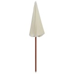 vidaXL Umbrelă de soare cu stâlp din oțel, nisipiu, 180 cm vidaXL Umbrelă de soare cu stâlp din oțel, nisipiu, 180 cm