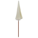 vidaXL Umbrelă de soare cu stâlp din oțel, nisipiu, 240 cm vidaXL Umbrelă de soare cu stâlp din oțel, nisipiu, 240 cm