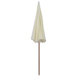 vidaXL Umbrelă soare de grădină cu stâlp din oțel, nisipiu, 300 cm vidaXL Umbrelă soare de grădină cu stâlp din oțel, nisipiu, 300 cm