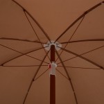 vidaXL Umbrelă de soare de grădină, stâlp din oțel, taupe, 180 cm vidaXL Umbrelă de soare de grădină, stâlp din oțel, taupe, 180 cm