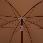 vidaXL Umbrelă de soare de grădină, stâlp din oțel, taupe, 240 cm vidaXL Umbrelă de soare de grădină, stâlp din oțel, taupe, 240 cm