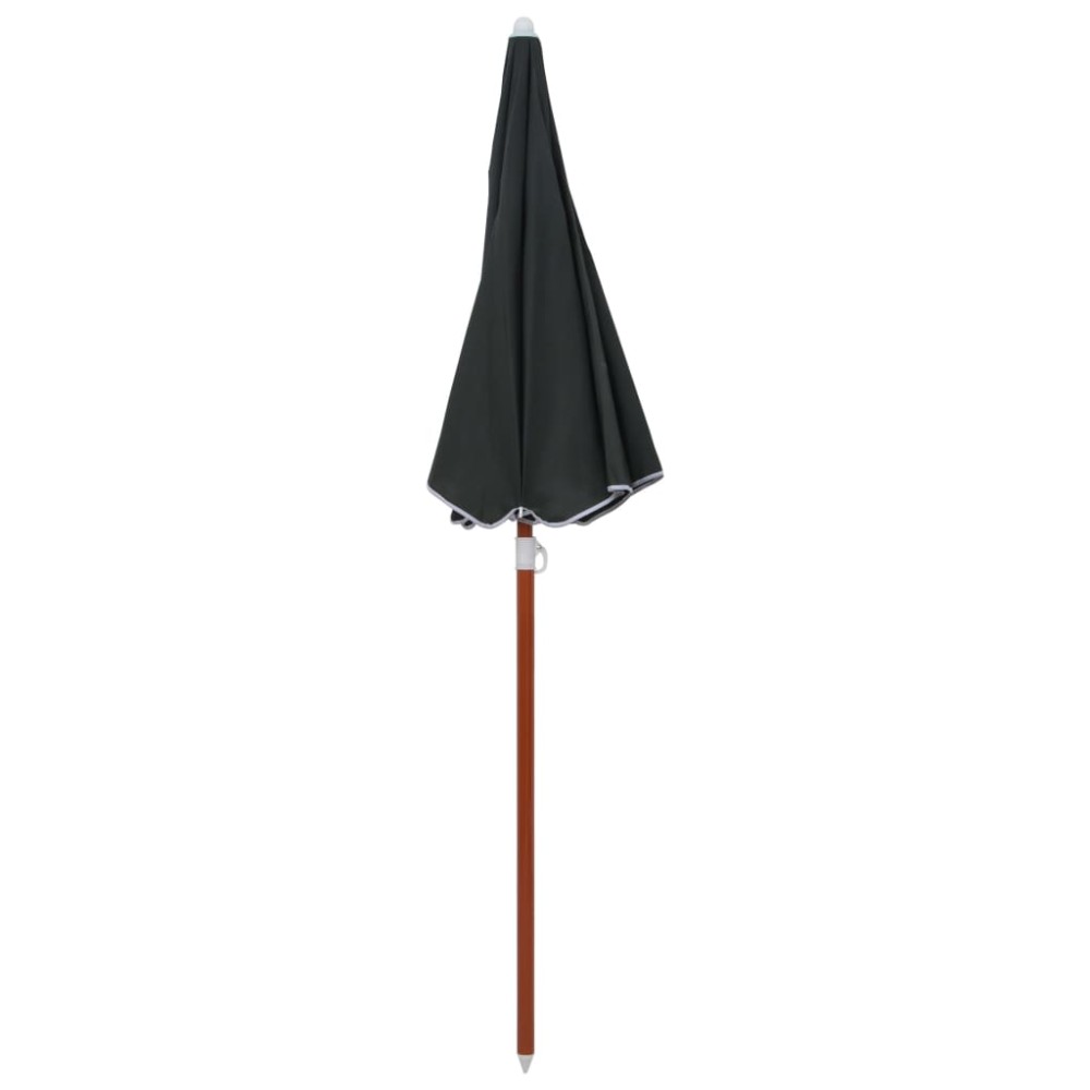 vidaXL Umbrelă de soare de grădină cu stâlp din oțel, antracit, 180 cm