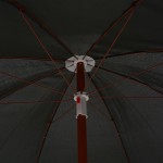 vidaXL Umbrelă de soare de grădină cu stâlp din oțel, antracit, 180 cm