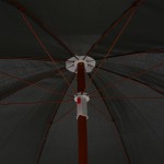 vidaXL Umbrelă de soare de grădină cu stâlp din oțel, antracit, 240 cm vidaXL Umbrelă de soare de grădină cu stâlp din oțel, antracit, 240 cm