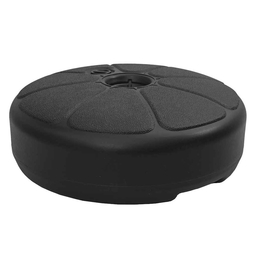 vidaXL Suport de umbrelă, negru, 15 L, umplere cu nisip/apă