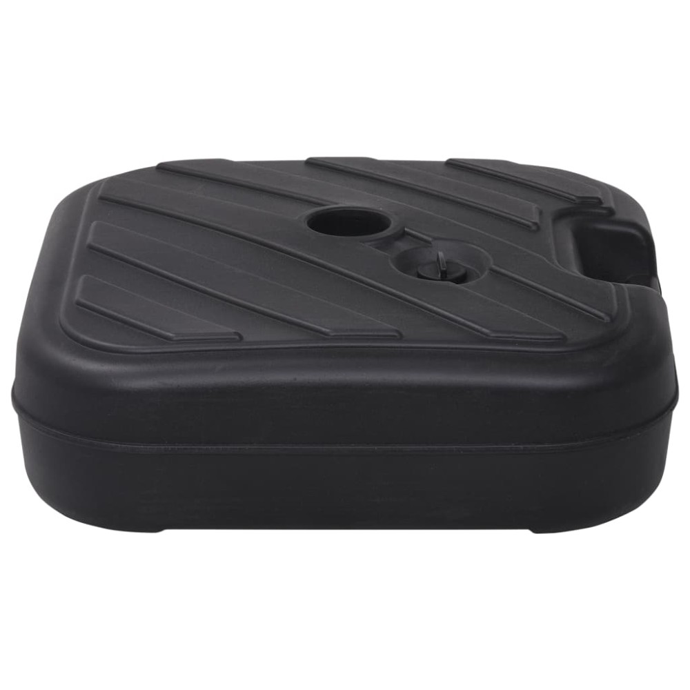 vidaXL Suport de umbrelă, negru, 24 L, umplere cu nisip/apă