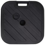 vidaXL Suport de umbrelă, negru, 24 L, umplere cu nisip/apă vidaXL Suport de umbrelă, negru, 24 L, umplere cu nisip/apă