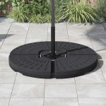 vidaXL Suport de umbrelă în formă de evantai, 4 buc., negru vidaXL Suport de umbrelă în formă de evantai, 4 buc., negru