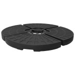 vidaXL Suport de umbrelă în formă de evantai, 4 buc., negru vidaXL Suport de umbrelă în formă de evantai, 4 buc., negru
