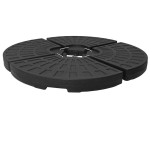 vidaXL Suport de umbrelă în formă de evantai, 4 buc., negru vidaXL Suport de umbrelă în formă de evantai, 4 buc., negru