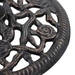 vidaXL Suport de umbrelă, bronz, 12 kg, fontă, 48 cm vidaXL Suport de umbrelă, bronz, 12 kg, fontă, 48 cm