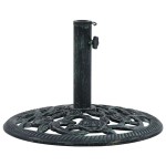 vidaXL Suport de umbrelă, verde, 9 kg, fontă, 40 cm vidaXL Suport de umbrelă, verde, 9 kg, fontă, 40 cm