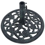 vidaXL Suport de umbrelă, verde, 9 kg, fontă, 40 cm vidaXL Suport de umbrelă, verde, 9 kg, fontă, 40 cm