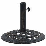 vidaXL Suport de umbrelă, negru și bronz, 9 kg, fontă, 40 cm vidaXL Suport de umbrelă, negru și bronz, 9 kg, fontă, 40 cm