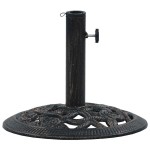vidaXL Suport de umbrelă, negru și bronz, 9 kg, fontă, 40 cm vidaXL Suport de umbrelă, negru și bronz, 9 kg, fontă, 40 cm