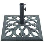 vidaXL Suport de umbrelă, verde, 12 kg, fontă, 49 cm vidaXL Suport de umbrelă, verde, 12 kg, fontă, 49 cm