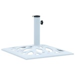 vidaXL Suport de umbrelă, alb, 12 kg, fontă, 49 cm vidaXL Suport de umbrelă, alb, 12 kg, fontă, 49 cm