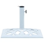 vidaXL Suport de umbrelă, alb, 12 kg, fontă, 49 cm vidaXL Suport de umbrelă, alb, 12 kg, fontă, 49 cm
