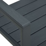 vidaXL Bancă de grădină, gri, 120 cm, HDPE, aspect de lemn vidaXL Bancă de grădină, gri, 120 cm, HDPE, aspect de lemn
