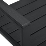 vidaXL Bancă de grădină, negru, 120 cm, aspect de lemn, HDPE vidaXL Bancă de grădină, negru, 120 cm, aspect de lemn, HDPE