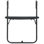 vidaXL Masă balcon suspendată negru 60x64x83,5 cm plastic aspect ratan vidaXL Masă balcon suspendată negru 60x64x83,5 cm plastic aspect ratan