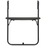 vidaXL Masă balcon suspendată maro 60x64x83,5 cm plastic aspect ratan