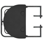 vidaXL Masă balcon suspendată maro 60x64x83,5 cm plastic aspect ratan